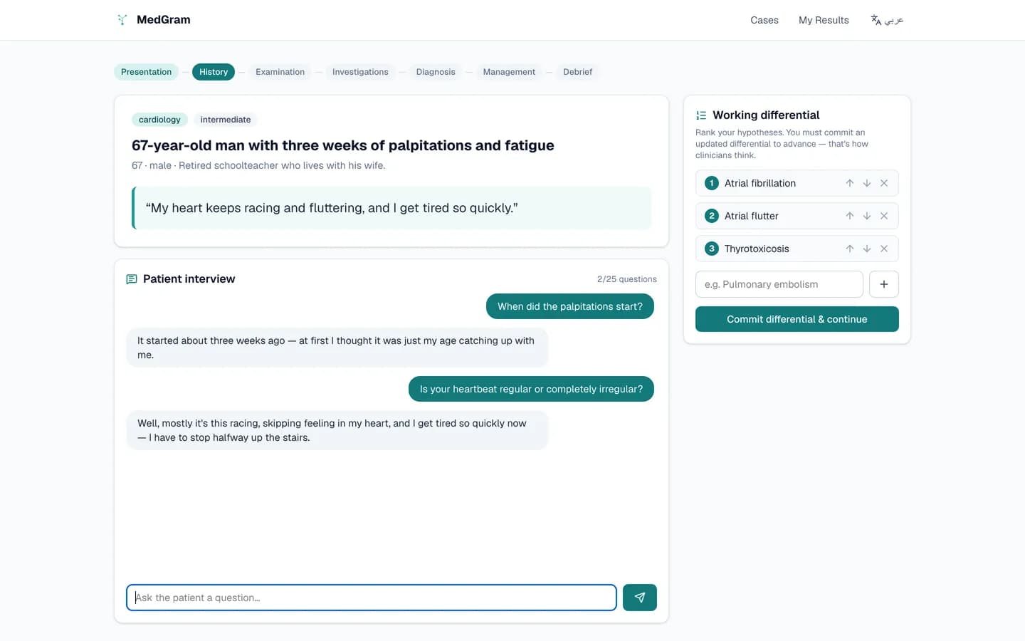 Patient interview